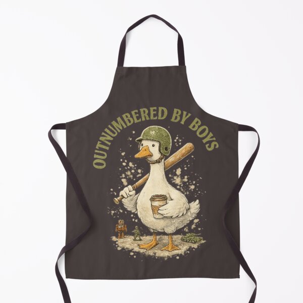 Item preview, Outnumbered by Boys – Funny Goose Mom Shirt & Sticker Design designed and sold by Youpiworld.