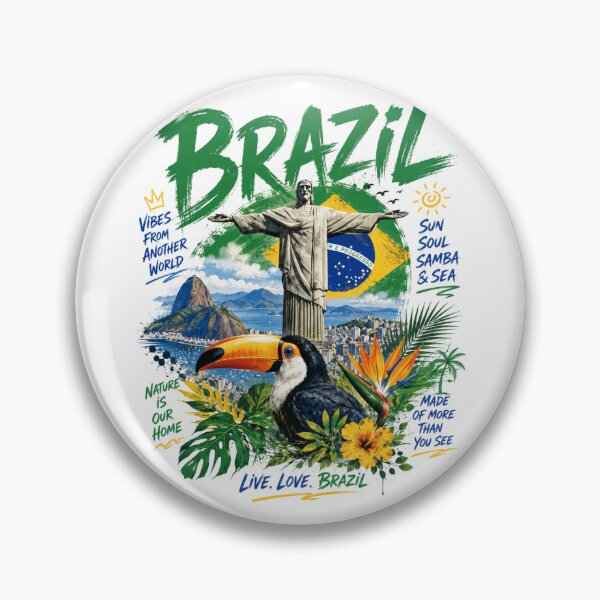 Item preview, Brazil Vibes – Tropical Energy & Samba Spirit designed and sold by Countries&Cities Shop.
