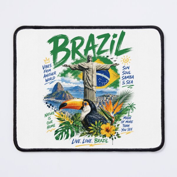 Item preview, Brazil Vibes – Tropical Energy & Samba Spirit designed and sold by Countries&Cities Shop.
