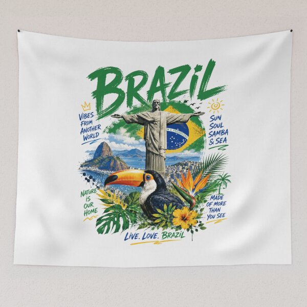 Item preview, Brazil Vibes – Tropical Energy & Samba Spirit designed and sold by Countries&Cities Shop.