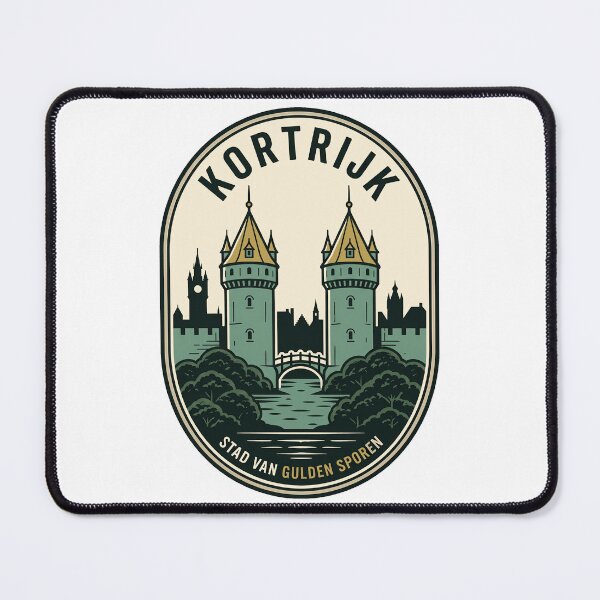 Item preview, Vintage Kortrijk Belgium Broeltowers Travel Badge designed and sold by k3rstman1.
