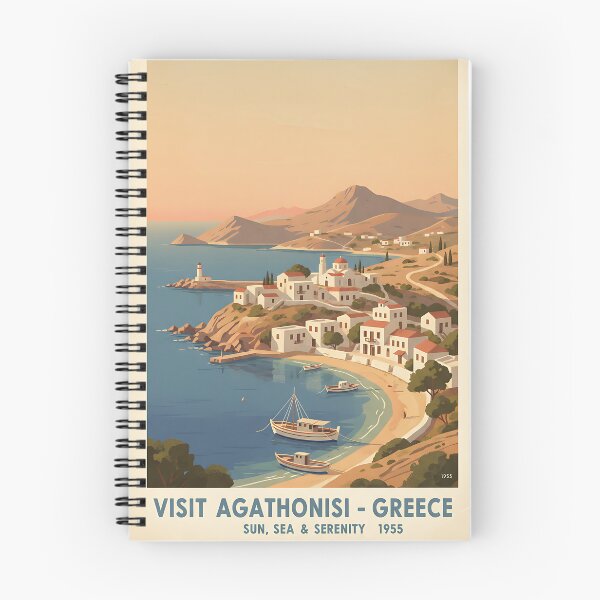 Item preview, Agathonisi Greece, Greek Island Vintage Travel Tourism designed and sold by TravelersGems.