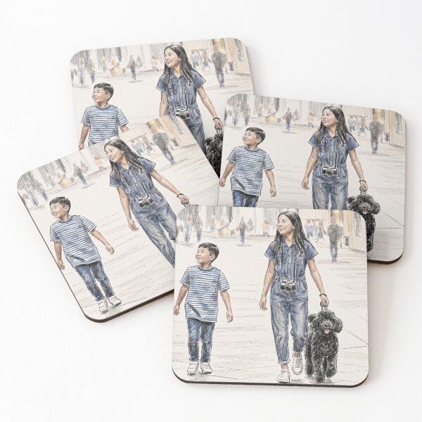 Item preview, Sweet Moments City Walk with Dog designed and sold by TaiwanMemory.