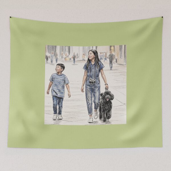 Item preview, Sweet Moments City Walk with Dog designed and sold by TaiwanMemory.