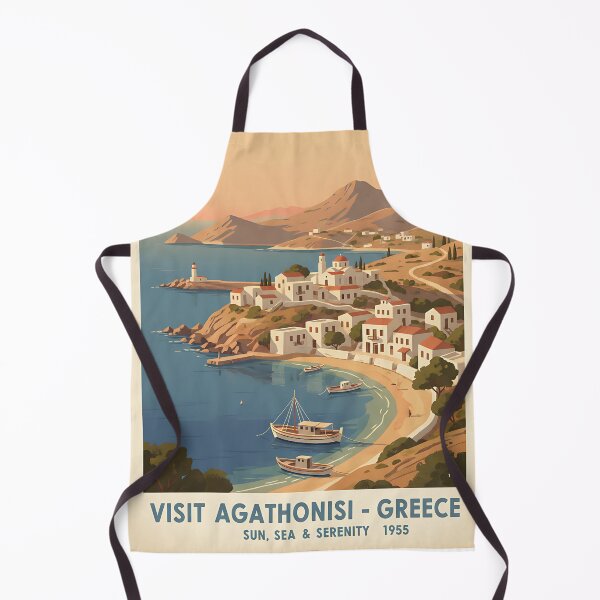Item preview, Agathonisi Greece, Greek Island Vintage Travel Tourism designed and sold by TravelersGems.