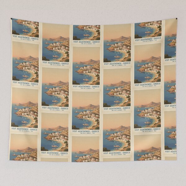 Item preview, Agathonisi Greece, Greek Island Vintage Travel Tourism designed and sold by TravelersGems.