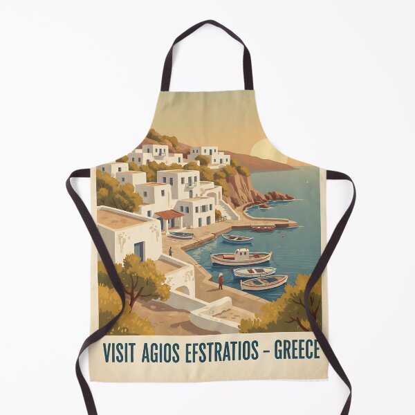 Item preview, Agios Efstratios Greece, Greek Island Vintage Travel Tourism designed and sold by TravelersGems.