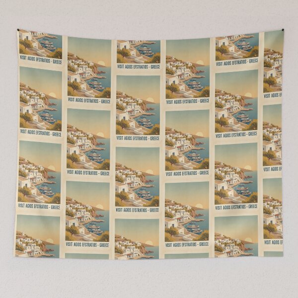 Item preview, Agios Efstratios Greece, Greek Island Vintage Travel Tourism designed and sold by TravelersGems.