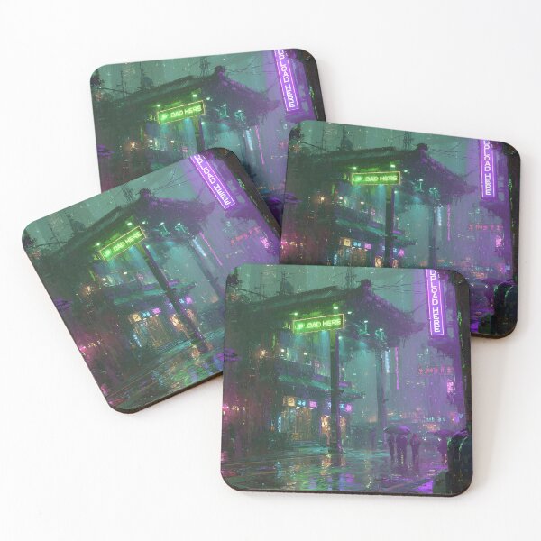 Item preview, Neon Rain Cyberpunk City Street designed and sold by Visual Foundry.