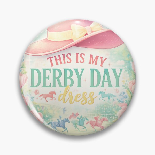 Item preview, This Is My Derby Day Dress Hat – Pastel Horse Racing Spring Shirt & Sticker Design   designed and sold by Youpiworld.