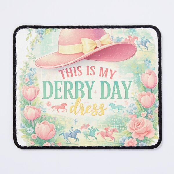 Item preview, This Is My Derby Day Dress Hat – Pastel Horse Racing Spring Shirt & Sticker Design designed and sold by Youpiworld.