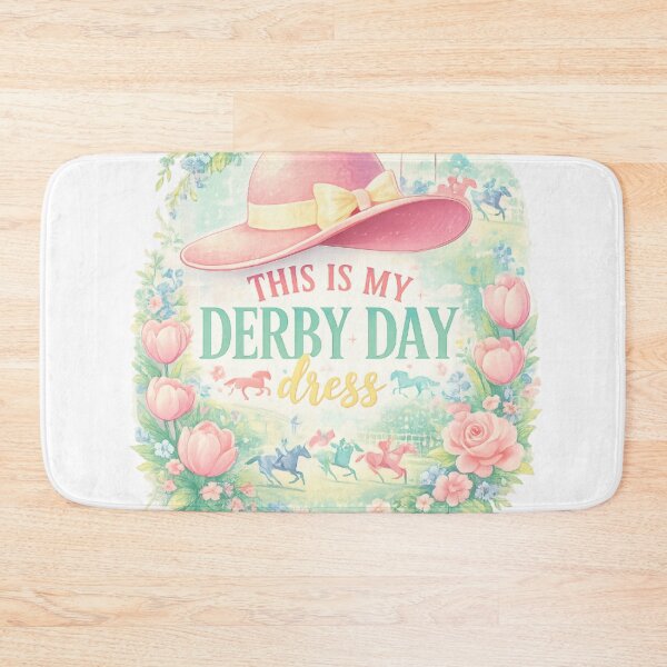 Item preview, This Is My Derby Day Dress Hat – Pastel Horse Racing Spring Shirt & Sticker Design   designed and sold by Youpiworld.