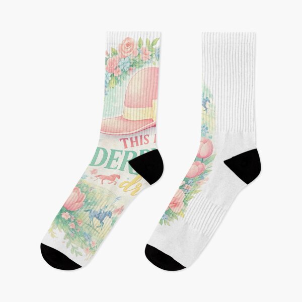 Item preview, This Is My Derby Day Dress Hat – Pastel Horse Racing Spring Shirt & Sticker Design   designed and sold by Youpiworld.