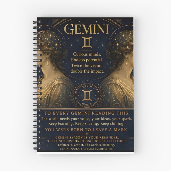 Item preview, Gemini Born to Leave a Mark Inspirational Zodiac Art designed and sold by Zodiac Celestial Art.