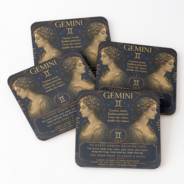 Item preview, Gemini Born to Leave a Mark Inspirational Zodiac Art designed and sold by Zodiac Celestial Art.