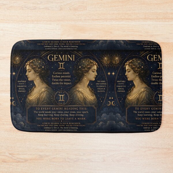 Item preview, Gemini Born to Leave a Mark Inspirational Zodiac Art designed and sold by Zodiac Celestial Art.