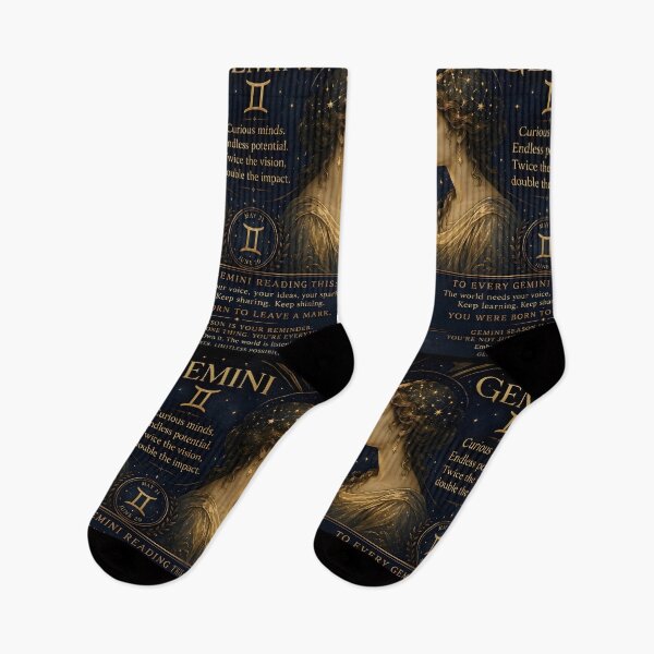 Item preview, Gemini Born to Leave a Mark Inspirational Zodiac Art designed and sold by Zodiac Celestial Art.