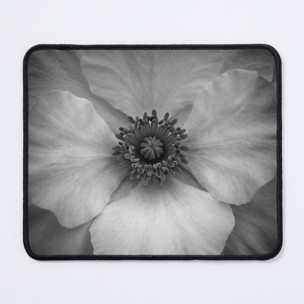 Item preview, Silence in the Petals — Black and White Anemone Flower Macro Photography Print Wall Art Poster designed and sold by CunningMaskPrints.