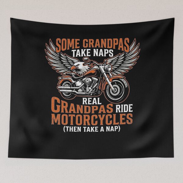 Item preview, Some Grandpas Take Naps Real Grandpas Ride Motorcycles Funny Biker Grandpa Motorcycle Rider  designed and sold by clothesy7.