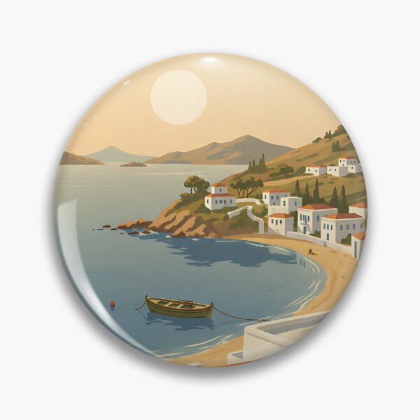 Item preview, Agistri Greece, Greek Island Vintage Travel Tourism designed and sold by TravelersGems.