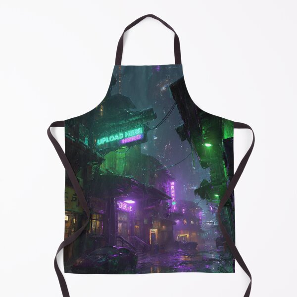 Item preview, Neon Cyberpunk Rainy Street Scene designed and sold by Visual Foundry.