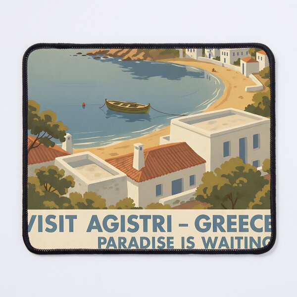 Item preview, Agistri Greece, Greek Island Vintage Travel Tourism designed and sold by TravelersGems.