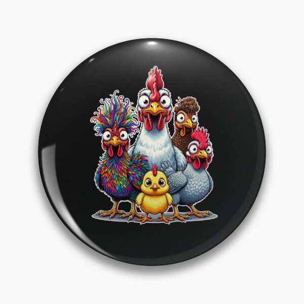Item preview, Crazy Chicken Art Hen Family CuteYellow Chick Funny Farmer Gift designed and sold by alenaz.