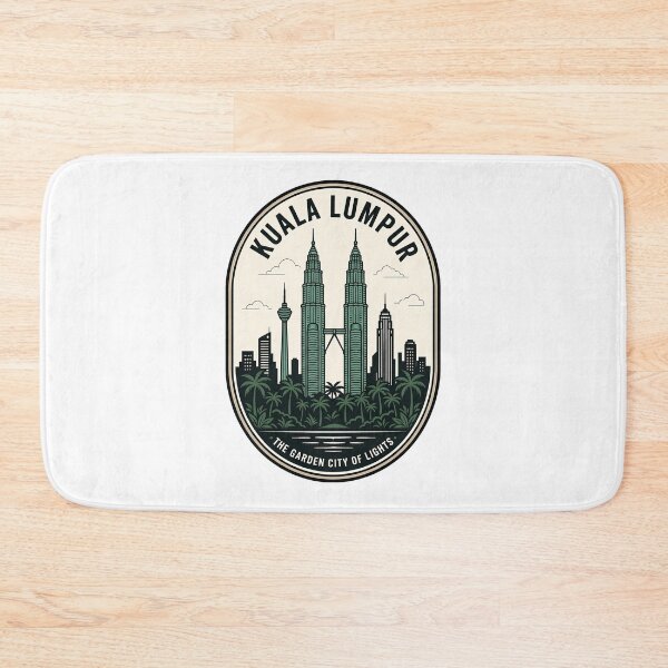 Item preview, Kuala Lumpur Malaysia Petronas Twin Towers Retro Badge designed and sold by k3rstman1.