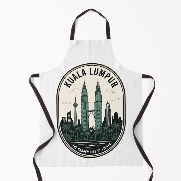 Item preview, Kuala Lumpur Malaysia Petronas Twin Towers Retro Badge designed and sold by k3rstman1.
