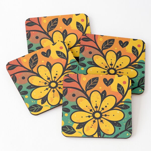 Item preview, Flower modern art designed and sold by ItsAllYellow.
