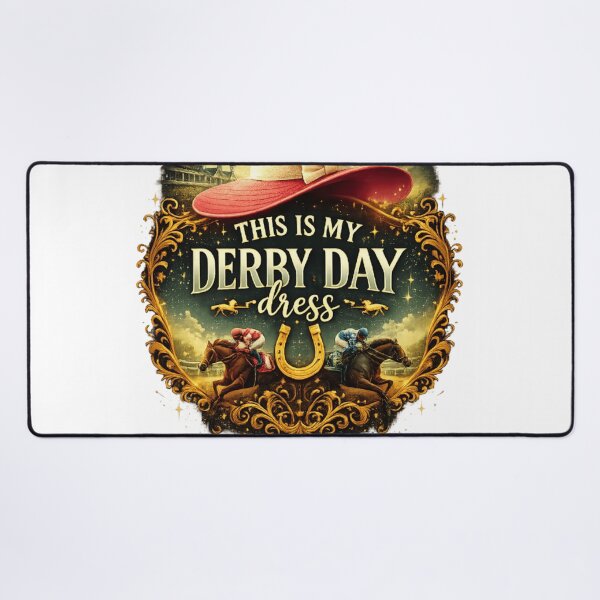 Item preview, This Is My Derby Day Dress Hat – Pastel Horse Racing Spring Shirt & Sticker Design designed and sold by Youpiworld.