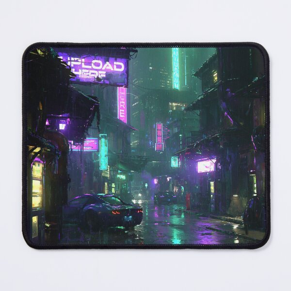 Item preview, Neon Cyberpunk Rain Soaked Street designed and sold by Visual Foundry.