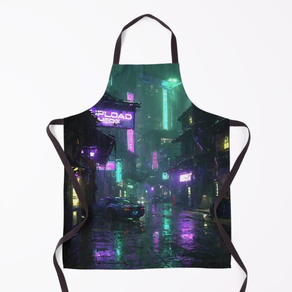Item preview, Neon Cyberpunk Rain Soaked Street designed and sold by Visual Foundry.