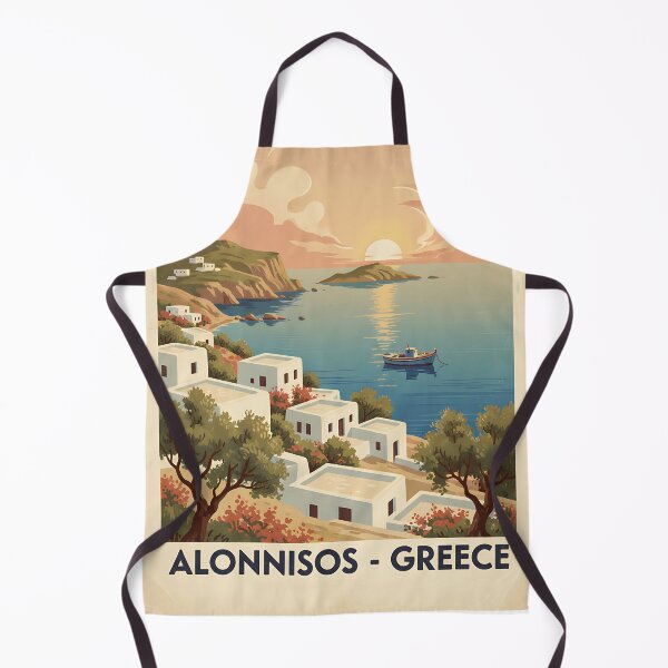Item preview, Alonnisos Greece, Greek Island Vintage Travel Tourism designed and sold by TravelersGems.