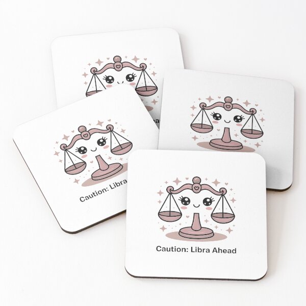 Item preview, Funny Libra Zodiac Sticker – Caution Libra Ahead | Cute Astrology Scales Design designed and sold by Cool-cat-art.