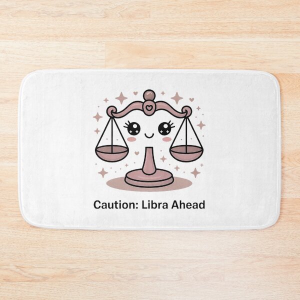 Item preview, Funny Libra Zodiac Sticker – Caution Libra Ahead | Cute Astrology Scales Design designed and sold by Cool-cat-art.