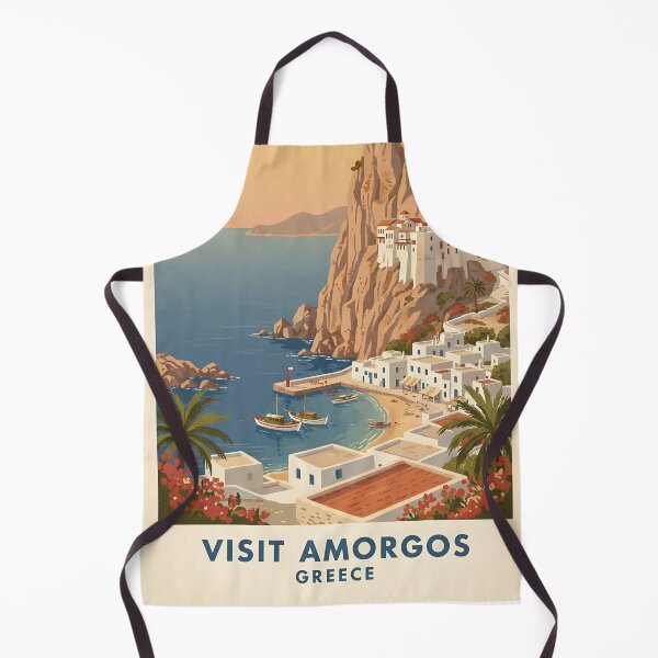 Item preview, Amorgos Greece, Greek Island Vintage Travel Tourism designed and sold by TravelersGems.