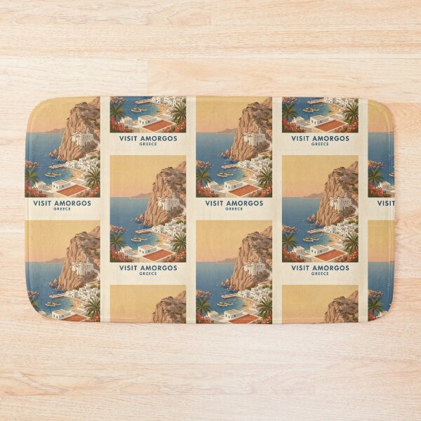 Item preview, Amorgos Greece, Greek Island Vintage Travel Tourism designed and sold by TravelersGems.