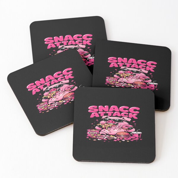 Item preview, Snacc Attack Pig | Funny Food Lover Cartoon with Pizza, Donuts & Snacks for Humor Fans designed and sold by Bright Nest Studio.
