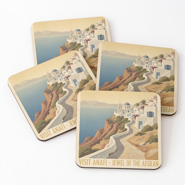 Item preview, Anafi Greece, Greek Island Vintage Travel Tourism designed and sold by TravelersGems.
