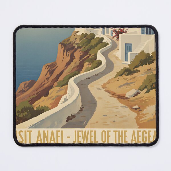 Item preview, Anafi Greece, Greek Island Vintage Travel Tourism designed and sold by TravelersGems.