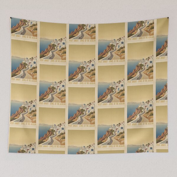 Item preview, Anafi Greece, Greek Island Vintage Travel Tourism designed and sold by TravelersGems.