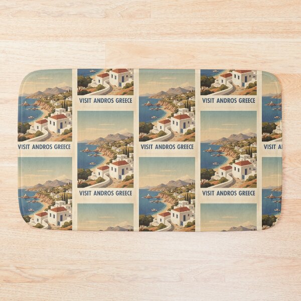 Item preview, Andros Greece, Greek Island Vintage Travel Tourism designed and sold by TravelersGems.