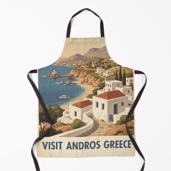 Item preview, Andros Greece, Greek Island Vintage Travel Tourism designed and sold by TravelersGems.