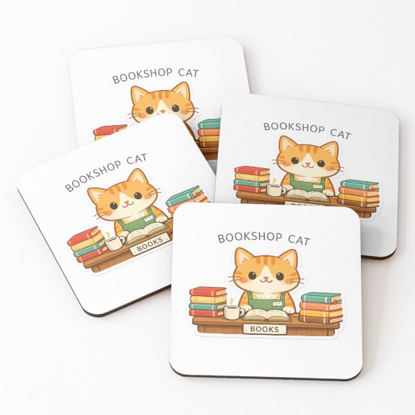 Item preview, Bookshop Cat designed and sold by Iail Ioa.