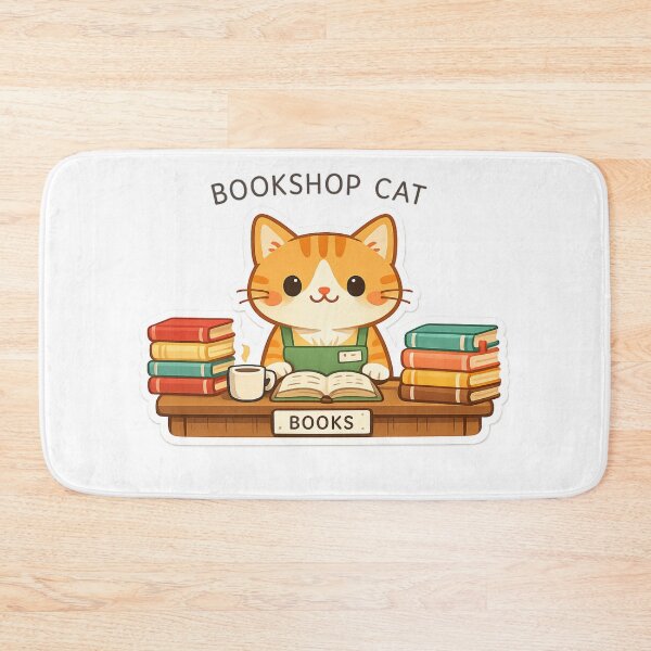 Item preview, Bookshop Cat designed and sold by Iail Ioa.