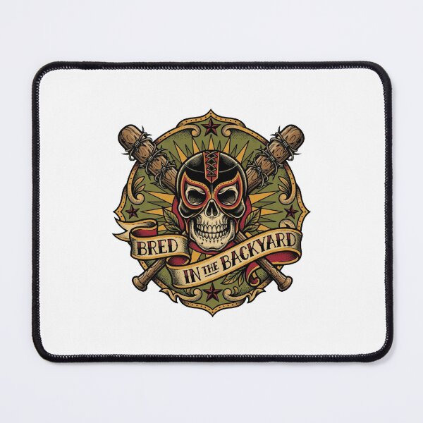 Item preview, Backyard Wrestling American Traditional Tattoo Skull designed and sold by DuckOddity.