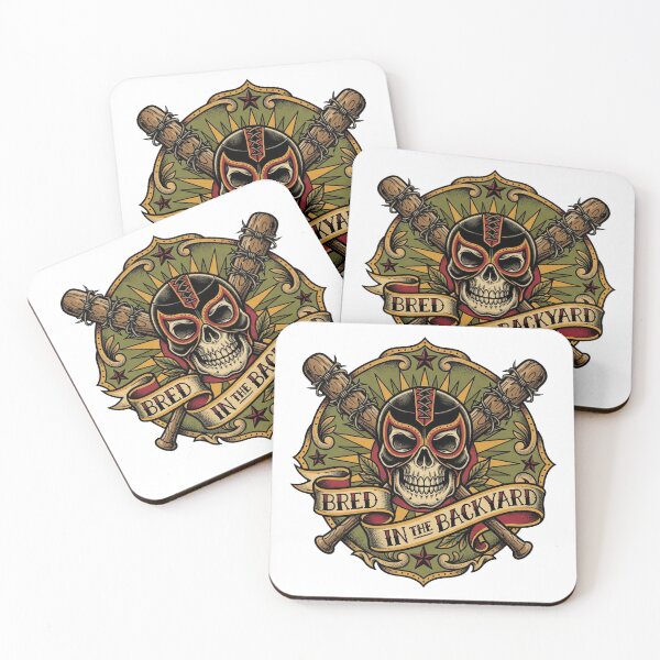 Item preview, Backyard Wrestling American Traditional Tattoo Skull designed and sold by DuckOddity.