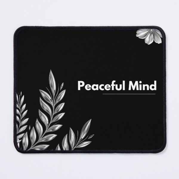 Item preview, Peaceful Mind Aesthetic Quote designed and sold by ruchikadesigns.