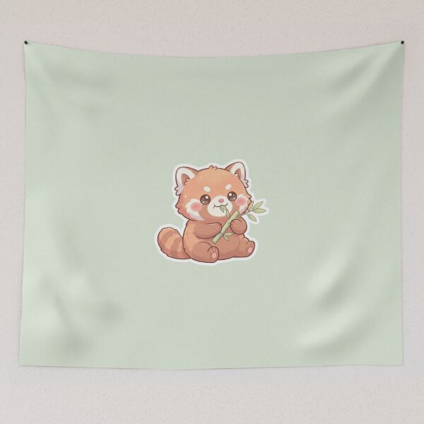Item preview, Cute Red Panda Kawaii Sticker | Adorable Bamboo Animal Anime Aesthetic designed and sold by ethnicdigital.